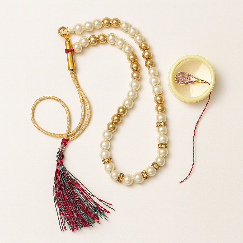 Cream Brocade Sherwani Set with Dhoti & Mojaris for Boys - Mamadada