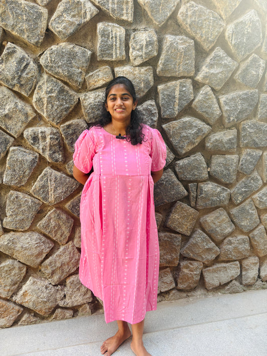 PINK IKKAT MAXI
