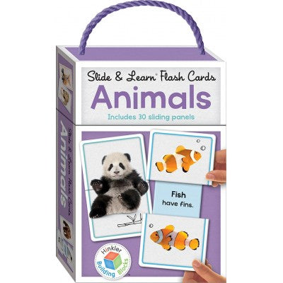 SLIDE&LEARN FLASH CARD;ANIMALS - Mamadada