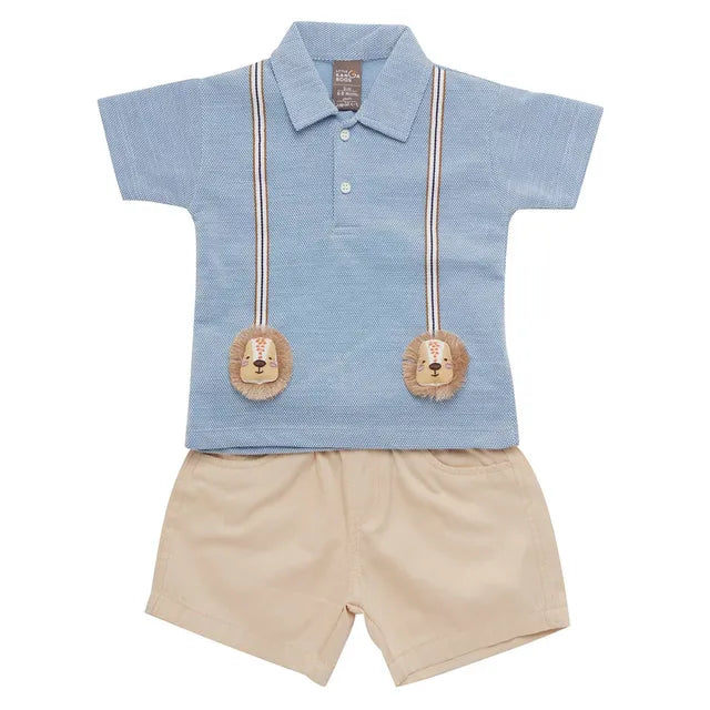 221-BLUE BOYS KNIT TO WOVEN FC