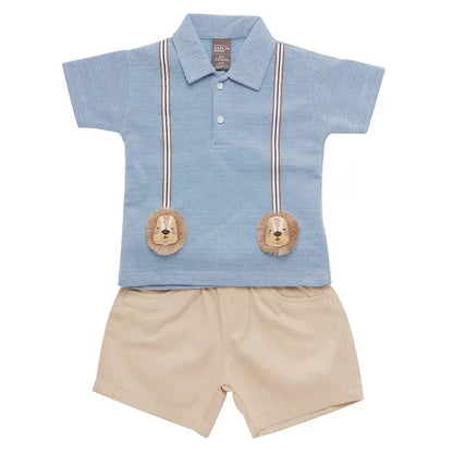 221-BLUE BOYS KNIT TO WOVEN FC