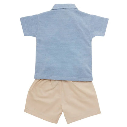 221-BLUE BOYS KNIT TO WOVEN FC