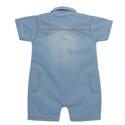 340-L.BLUE BOYS DENIM ROMPERS