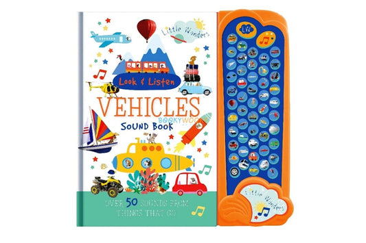 Look & Listen Sound Book  Vehicles Book Hardcover (Shree)