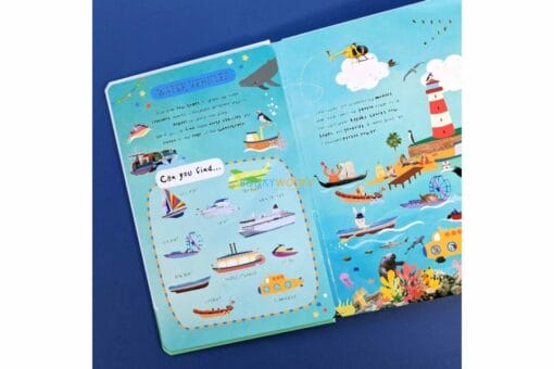 Look & Listen Sound Book  Vehicles Book Hardcover (Shree)