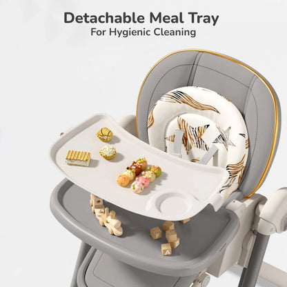 R FOR RABBIT-Marshmallow Smart High Chair For Kids 3-in-1 Multipurpose High Chair with Swing