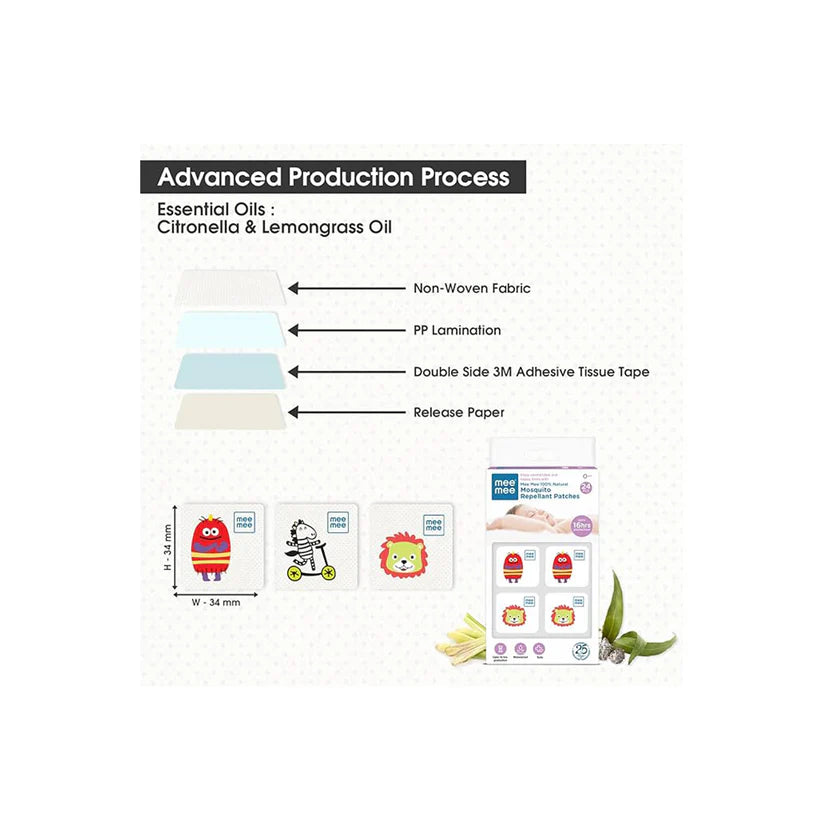 MEE MEE MOSQUITO REPELLANT PATCHES 24 PCS