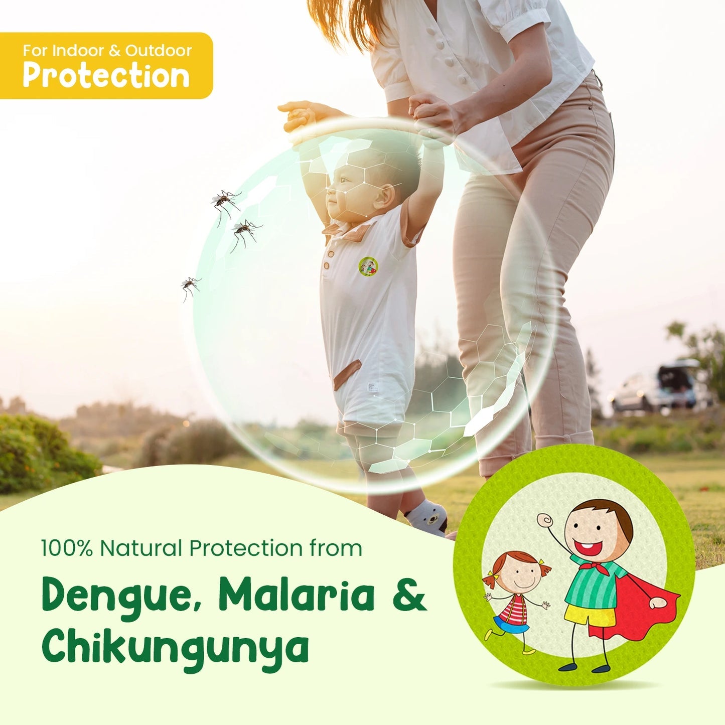 MOTHER SPARSH MOSQUITO REPELLENT PATCHES 24PCS