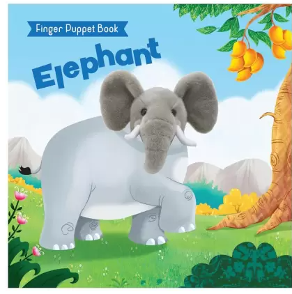 Pegasus - Finger Puppet Board Book - The Claw- Dinosaur & Elephant