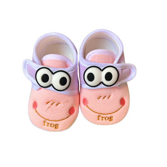 LH-B.PINK FROG BOOTIES