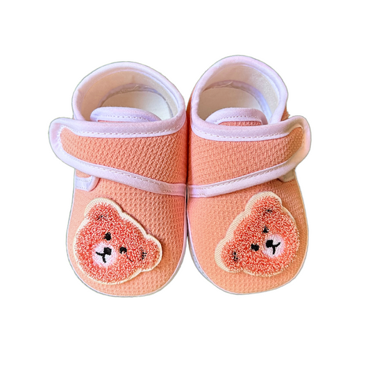 LH-PEACH TEDDY BOOTIES
