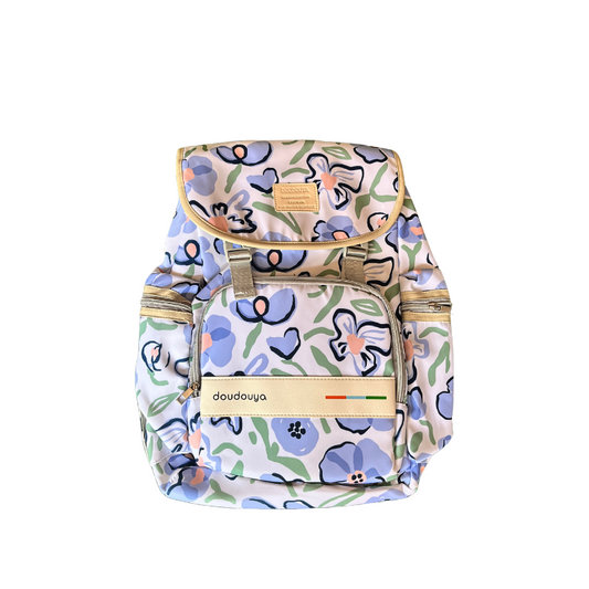 LH BLUE&WHT  MOTHER BAG