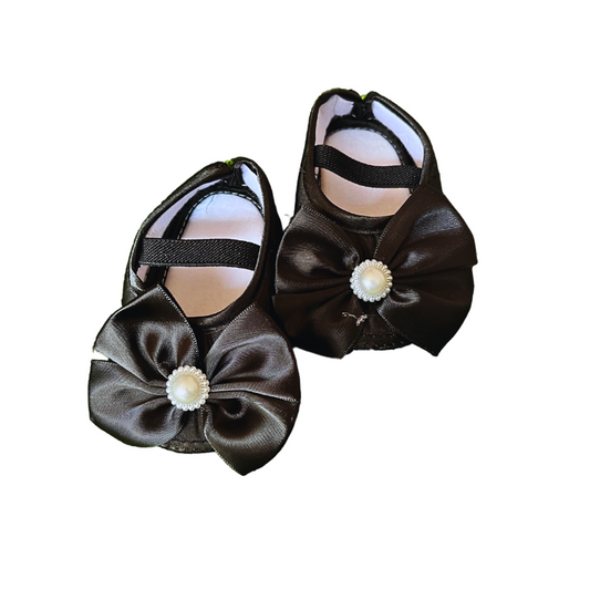 LH BLACK BOW BOOTIES
