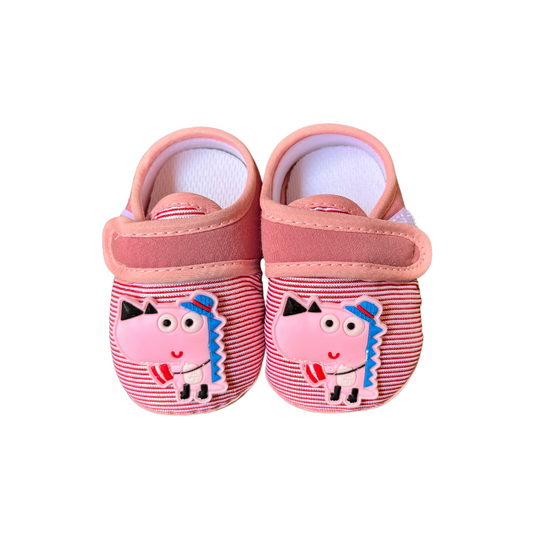 LH-PINK DINO BOOTIES