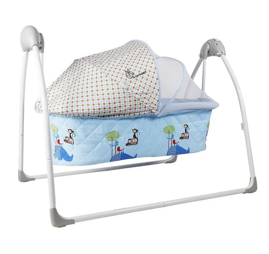 R FOR RABBIT Lullabies Baby Cradle & Swing - Blue