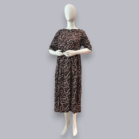BW-BROWN FEEDING KURTI