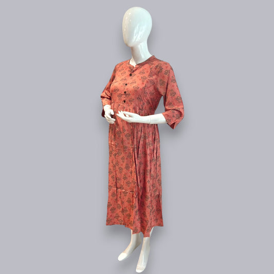 BW-PEACH FEEDING KURTI