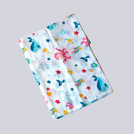 JELLY FISH MUSLIN TOWEL 100X100