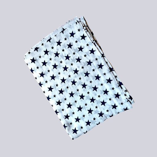 BLUE STAR MUSLIN TOWEL 100X100