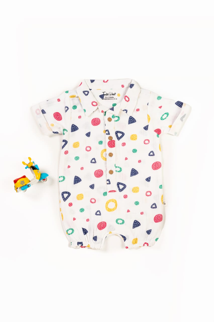 CRINKLED MUSLIN ROMPER HS