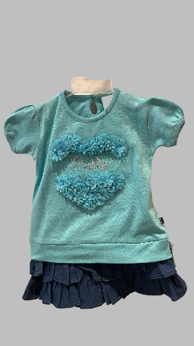 DF1748-AQUA+DENIM G/SUIT