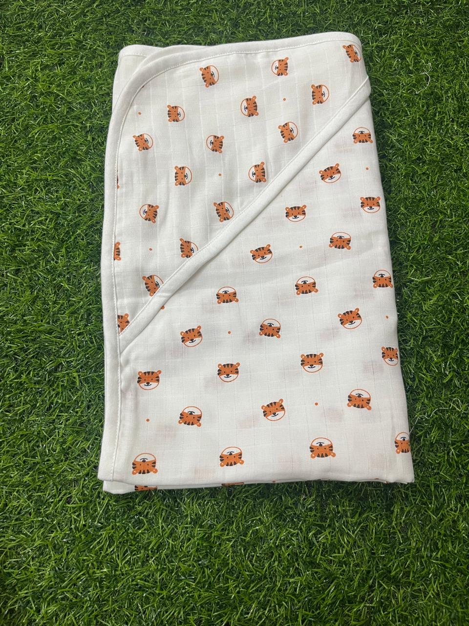 KINDER-70X70CM HOODED TOWEL