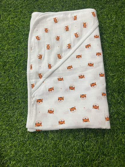 KINDER-70X70CM HOODED TOWEL