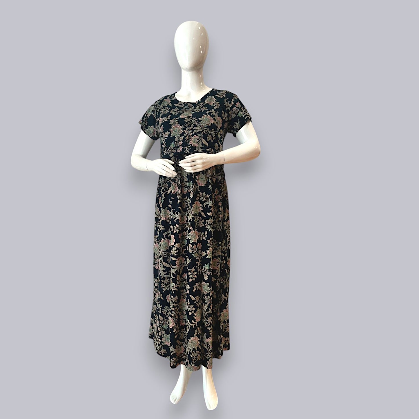 BW-BANIYAN BLACK PRINTED FEEDING TOP