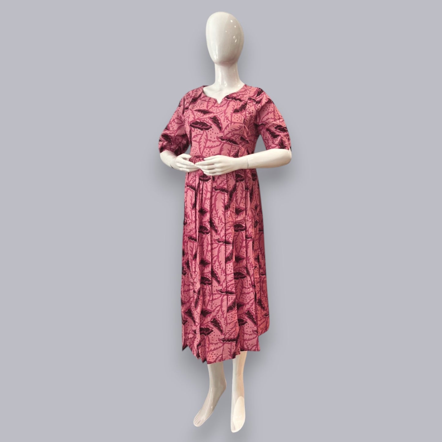 BW-RED FEEDING KURTI