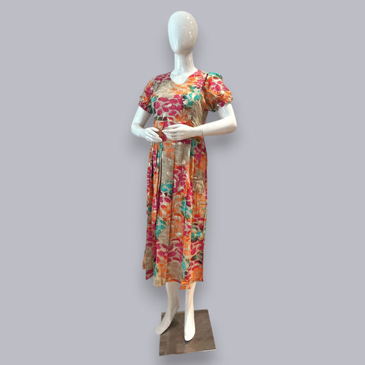 BW-ORANGE FEEDING KURTI