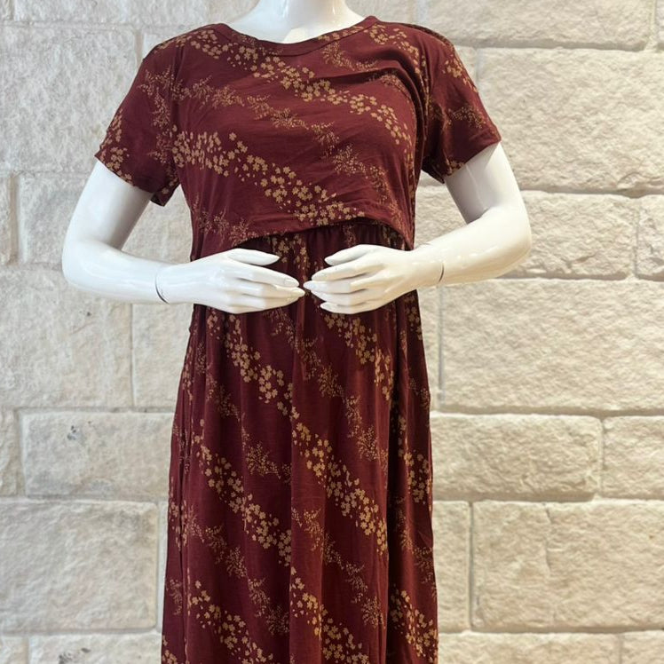 BW-BANIYAN MAROON FEEDING TOP