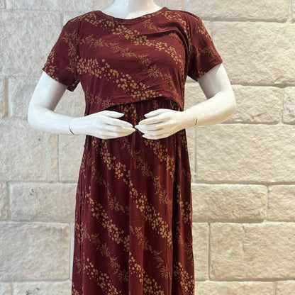 BW-BANIYAN MAROON FEEDING TOP
