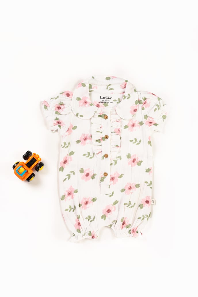 CRINKLED MUSLIN ROMPER HS