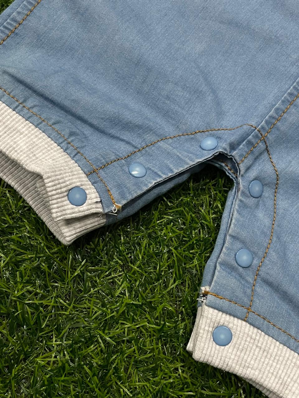 356-L.BLUE BOYS DUNGAREE SET