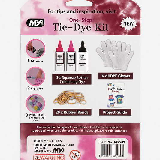 MY One-Step Tie-Dye Kit – Blush, Fuchsia & Wine (3 Colors)