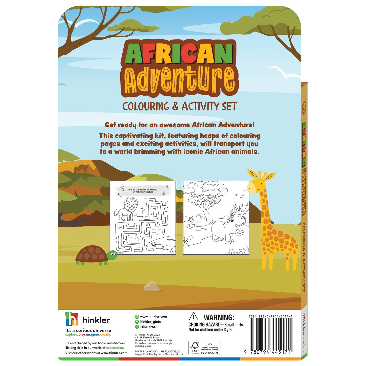 African Adventure Colouring & Activity Set