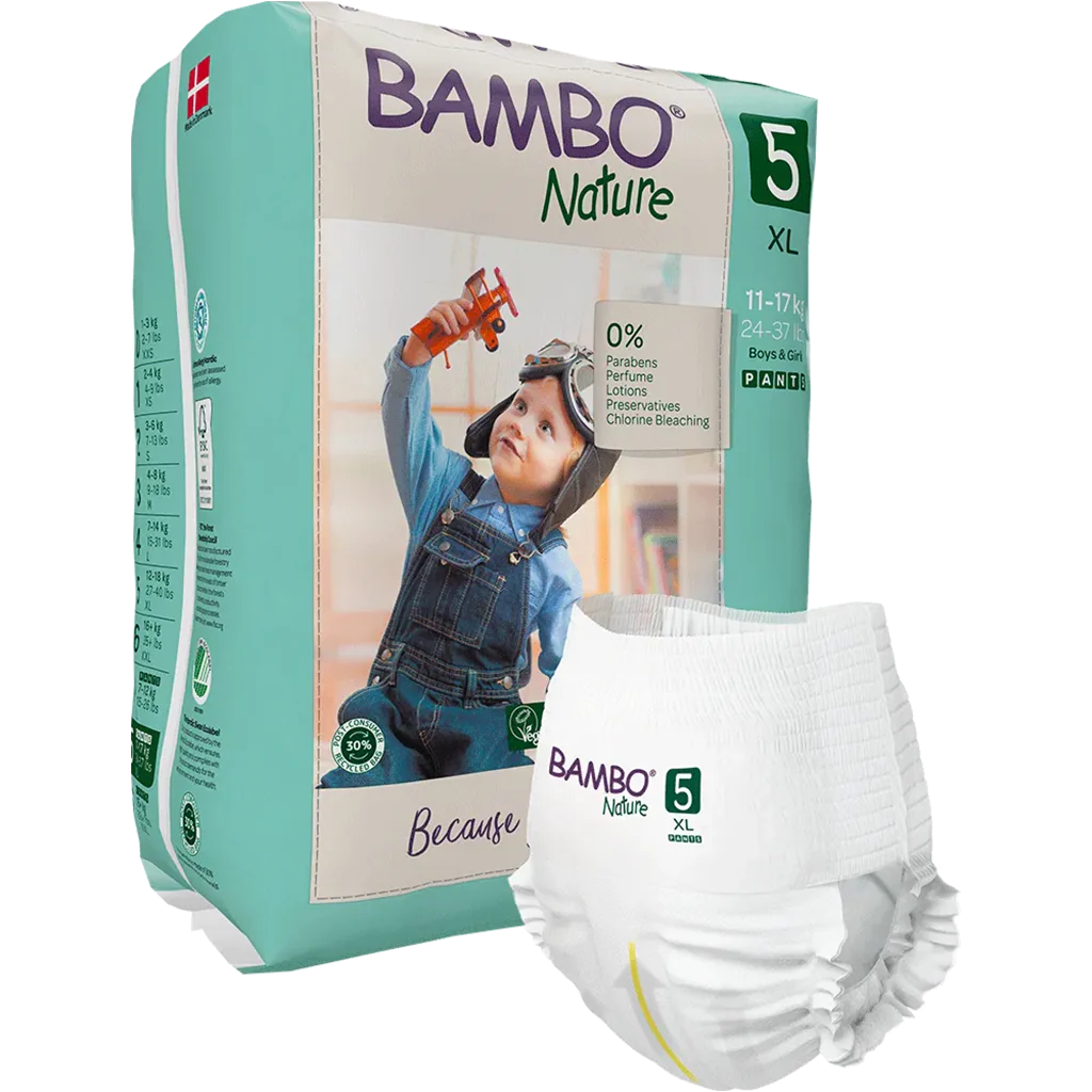 BAMBO NATURE PANT DIAPERS (XL) - Mamadada