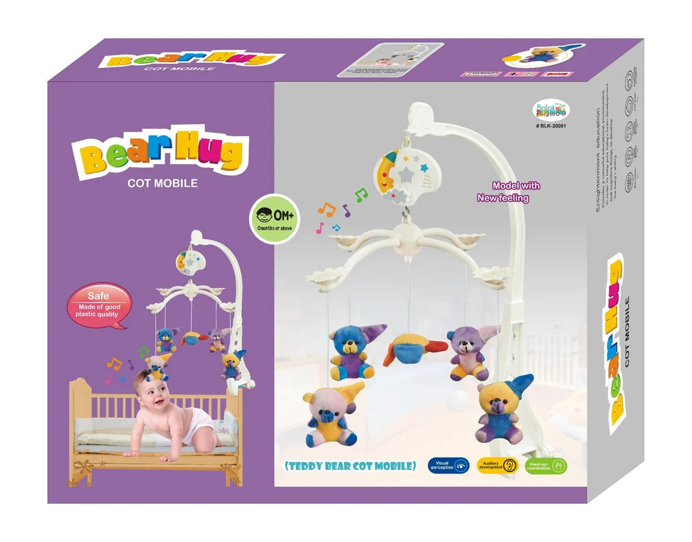 Bear hug cot mobile - Balak
