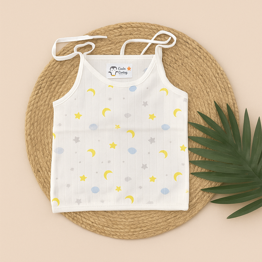 Moon & Stars Muslin Jabla