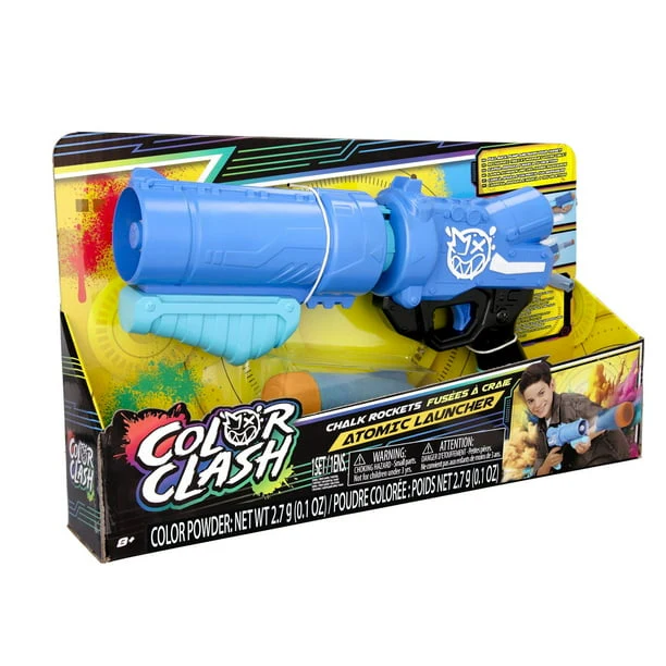 Color Clash Atomic Launcher – Chalk Powder Blaster Toy - Mamadada