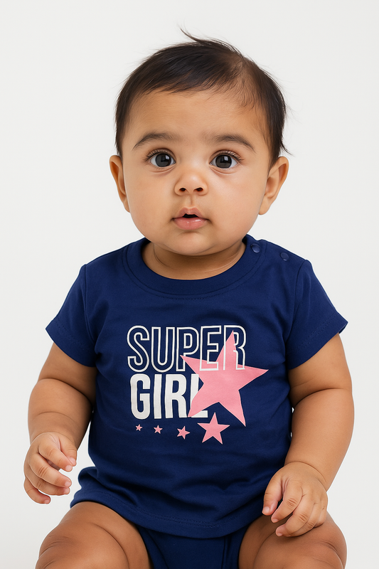 Super Girl Navy T-Shirt