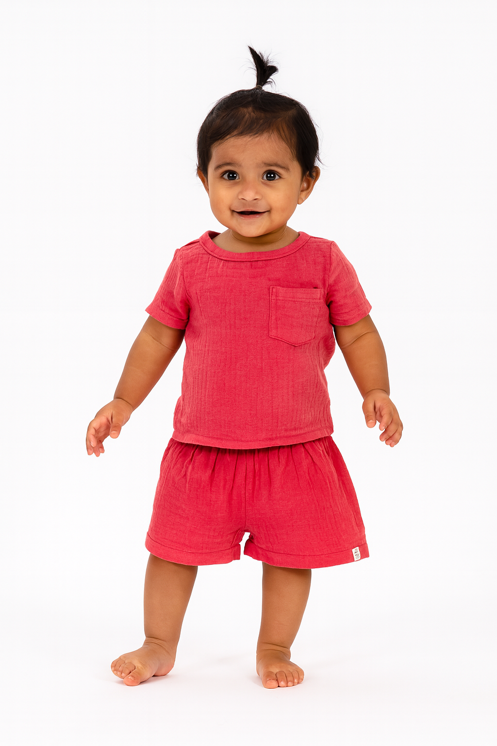 Coral Comfort Pocket Co-ord Set