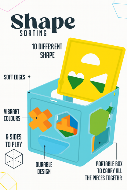 Shape Sorting Box – 20 Colorful Shapes