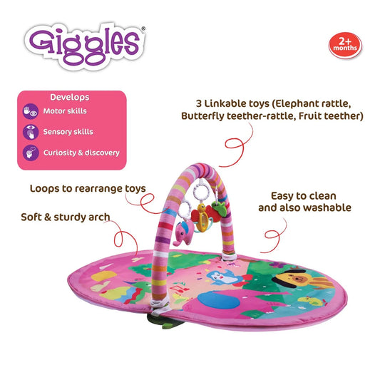 3IN 1 DELUXE PLAYGYM -PINK