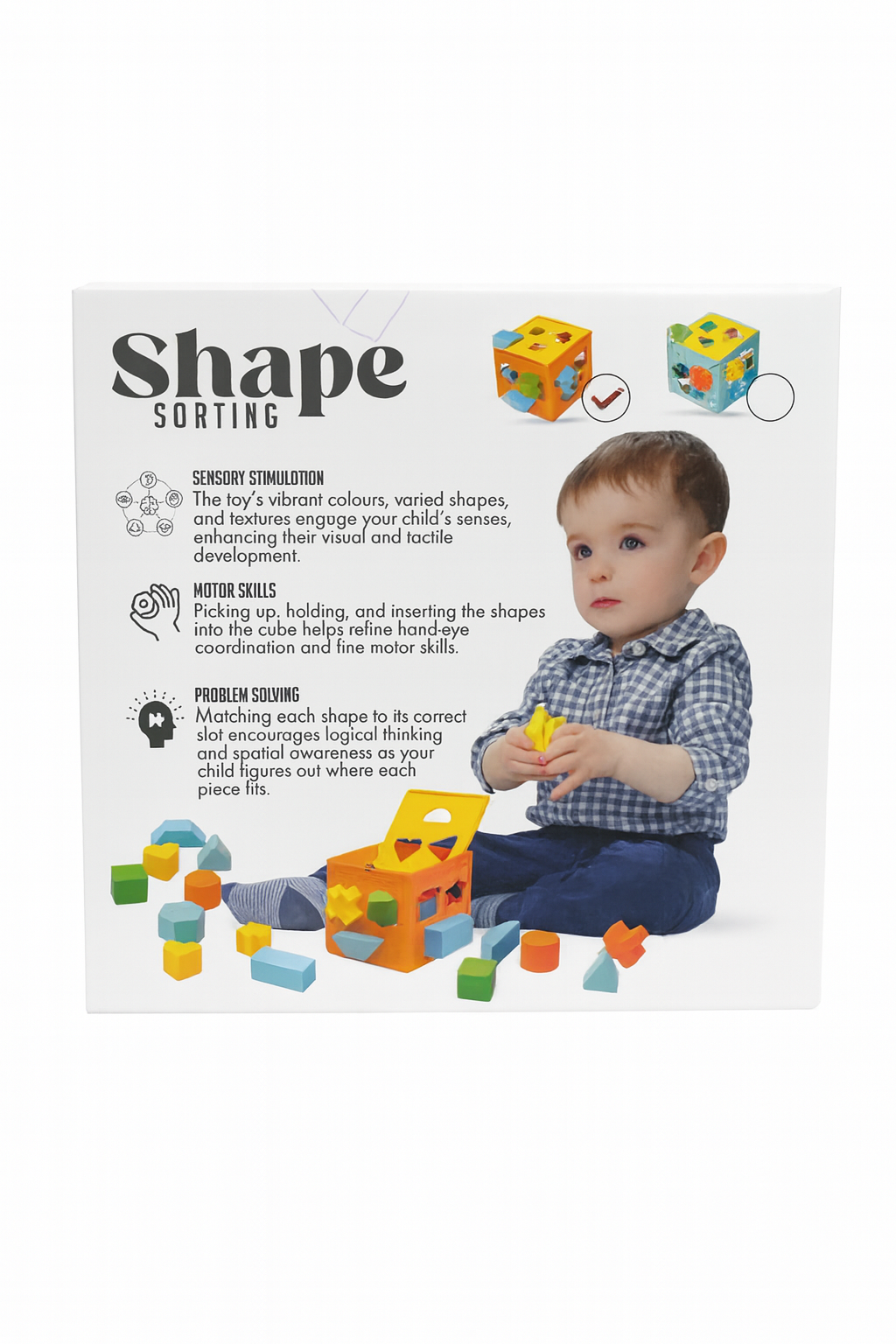 Shape Sorting Box – 20 Colorful Shapes