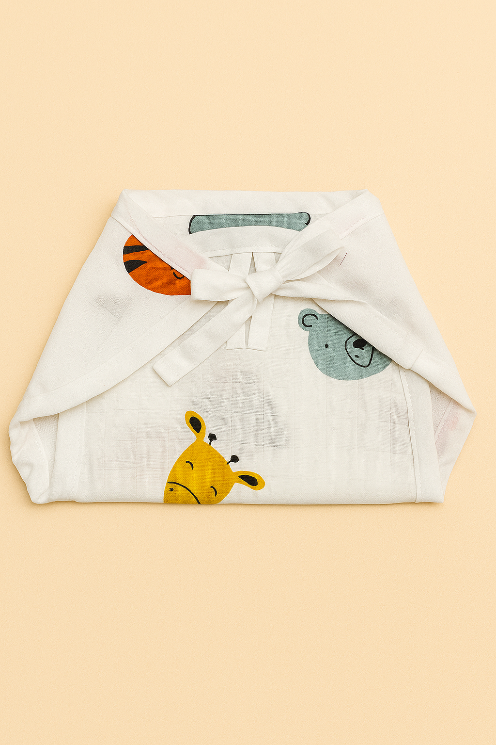 Safari Animal Muslin Nappy