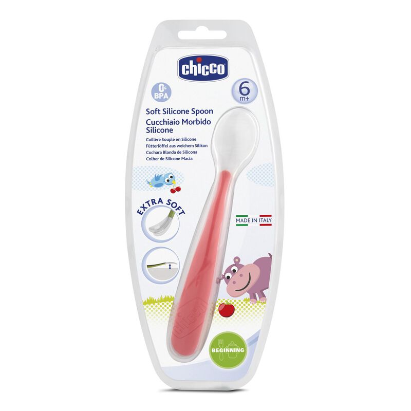 682871 SOFT SIL SPOON 6M+RED