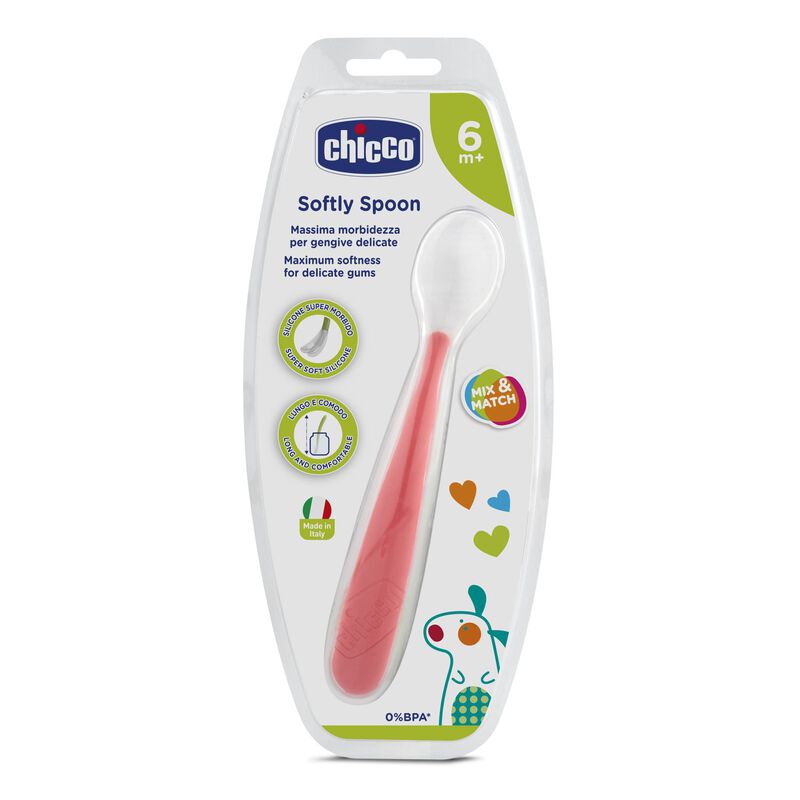 682871 SOFT SIL SPOON 6M+RED