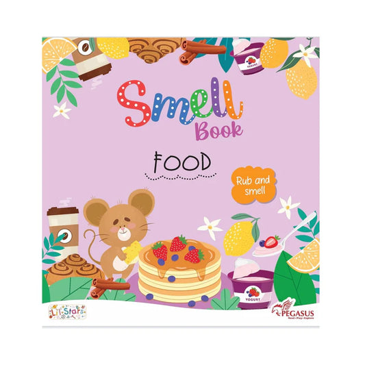 Pegasus Rub and Smell Board Book -Flowers, Vegetables, Food & Fruit (1 Year+)