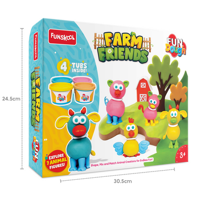 Funskool FunDough Farm Friends – Animal Creation Set - Mamadada